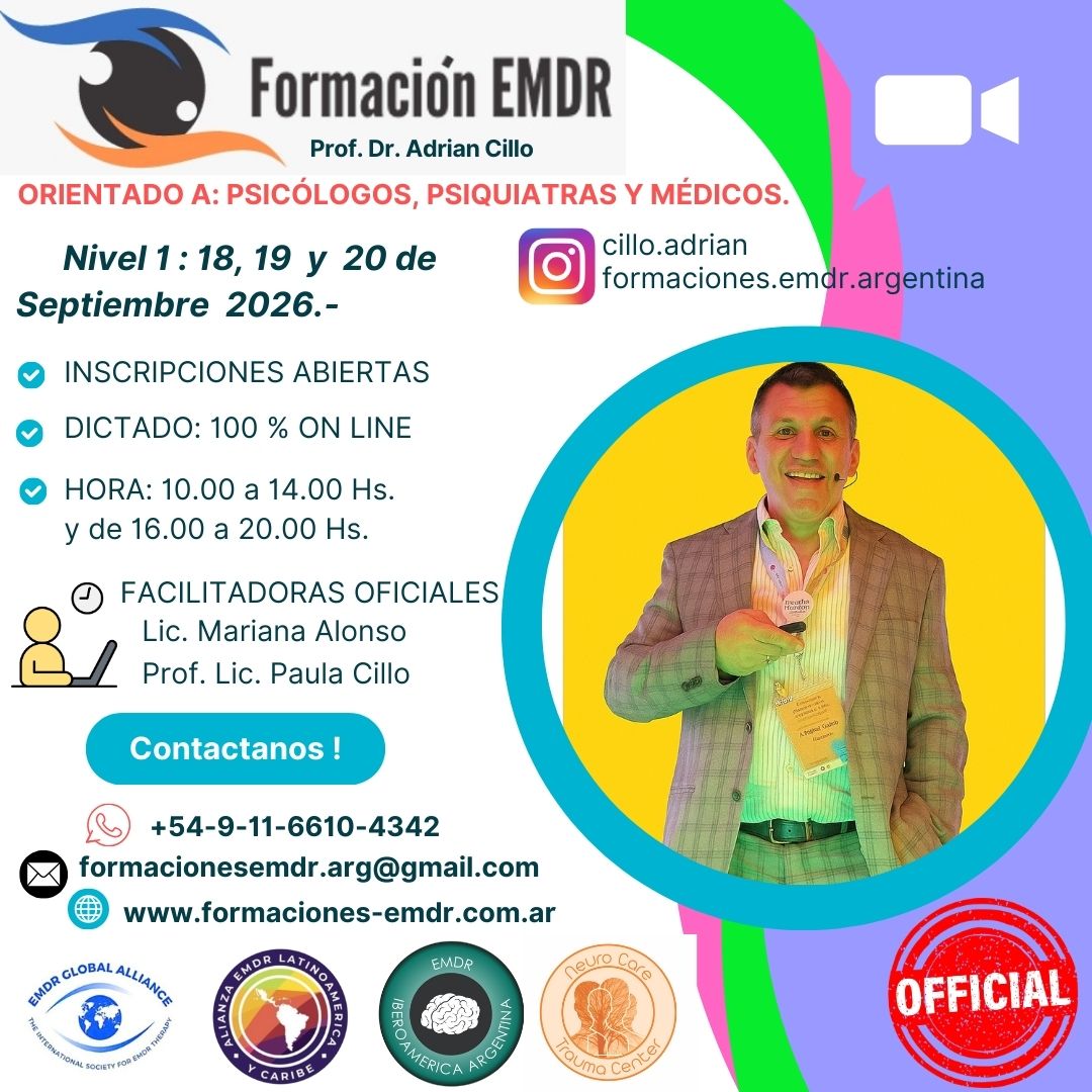 Septiembre 2026 – Entrenamiento en EMDR Parte 1